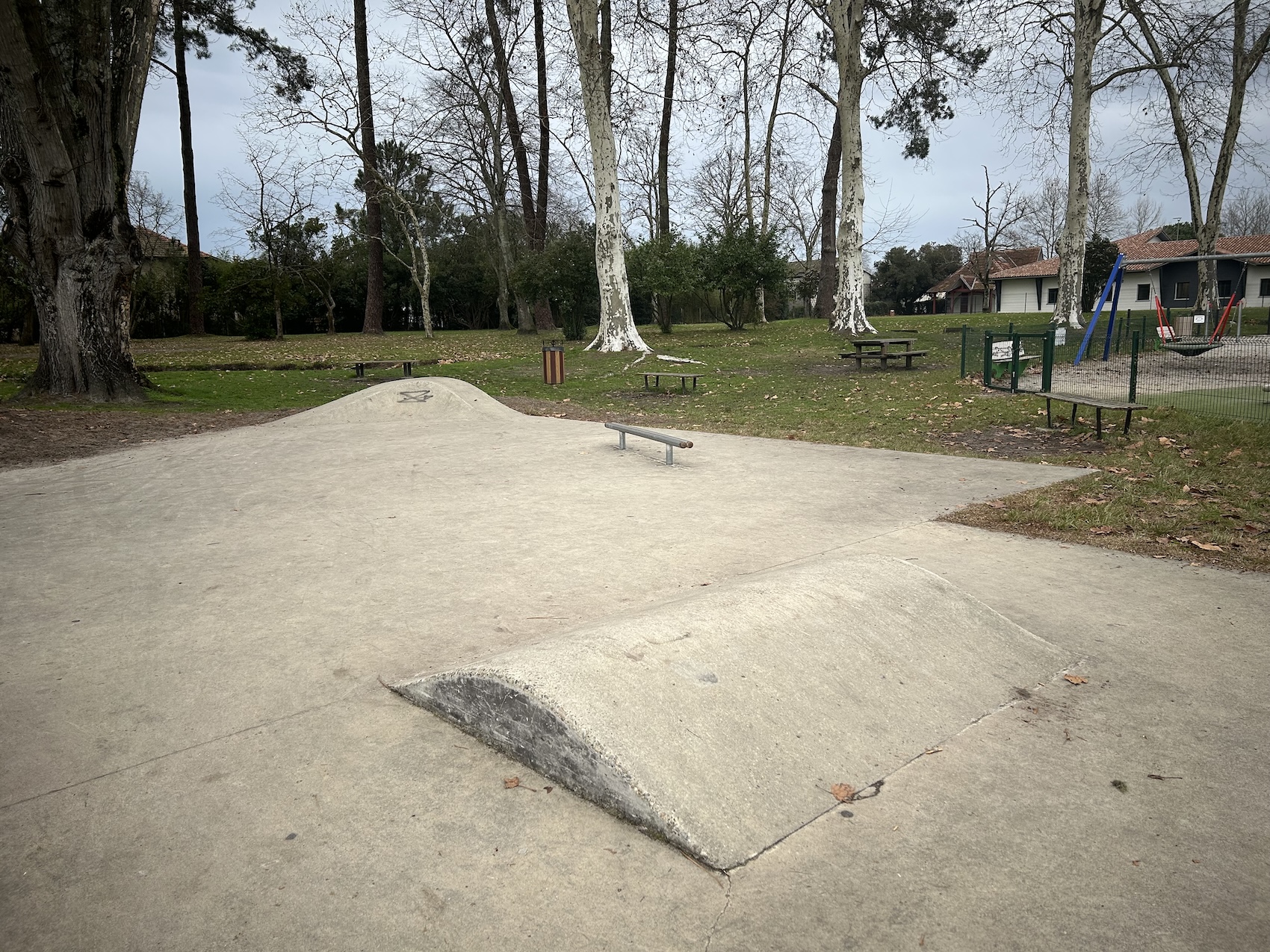 Parentis en Born skatepark